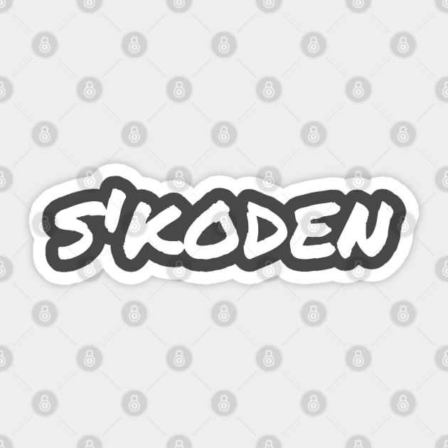 Skoden Wyt Sticker by TorrezvilleTees